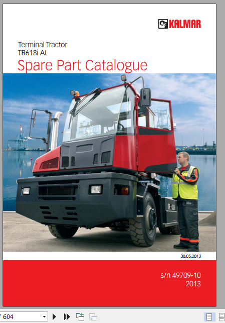 Kalmar Termial Tractor TR618i AL Spare Part Catalogue 49709 10 2013 1