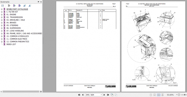 Kalmar Termial Tractor TR618i AL Spare Part Catalogue 49709 10 2013 4