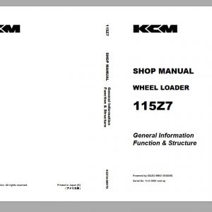 Kawasaki KCM Wheel Loader 18.5GB PDF 2021 Service Manual Part Manual and Operation Maintenance Manual 10