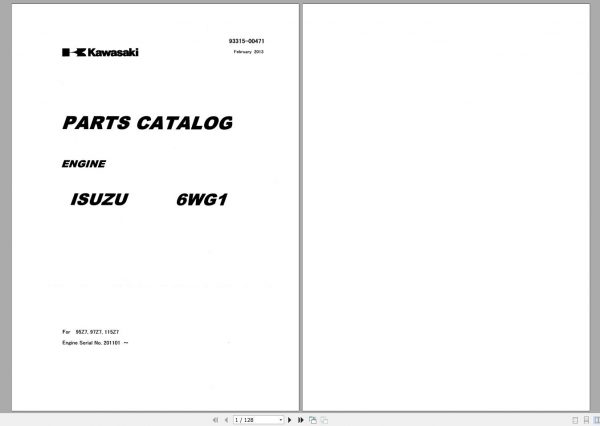 Kawasaki KCM Wheel Loader 18.5GB PDF 2021 Service Manual Part Manual and Operation Maintenance Manual 4