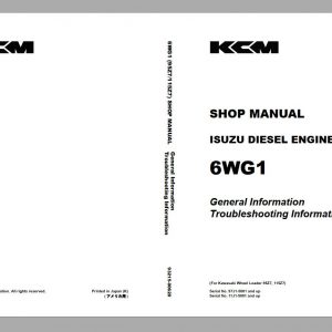Kawasaki KCM Wheel Loader 18.5GB PDF 2021 Service Manual Part Manual and Operation Maintenance Manual 8