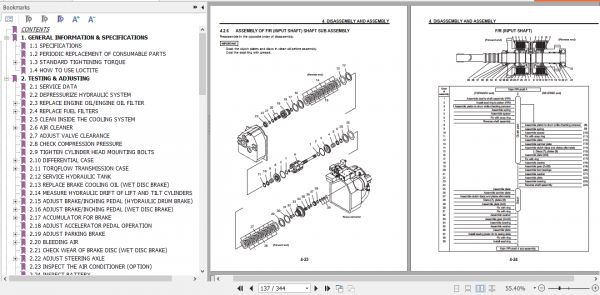 Komatsu Forklift Truck EX50 7001 and up Service Manual BEEE08E1 01 4
