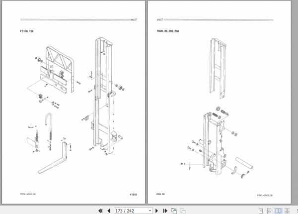 Komatsu Forklift Truck FB10 15 20 25 30 1 FB10 30 C BE1 Shop Manual FB1030 C BE1 3
