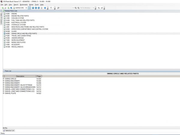 Komatsu LinkOne CSS EPC USA 08.2021 Spare Parts Catalog 5