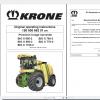 Krone Agricutural 16.7Gb All Model Opearation Manual Updated 06.2021 English Version 9