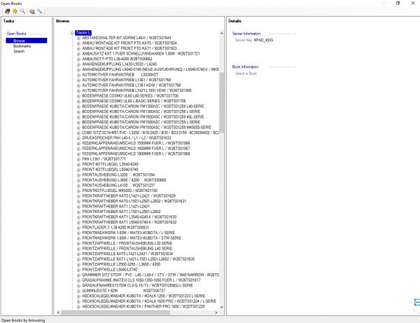 Kubota KDG EPC 06.2021 Tractors Construction Machinery Power Products Utility Vehicle Spare Parts Catalog DVD 3