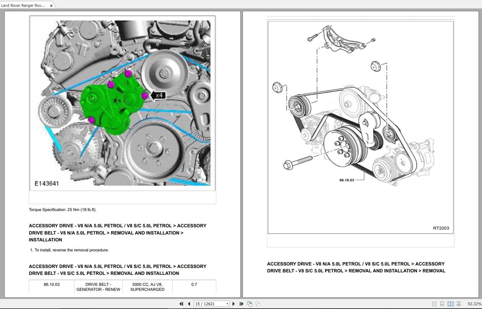 Land Rover Ranger Rover L405 5.0L 20132015 VIN E Autobiography Service
