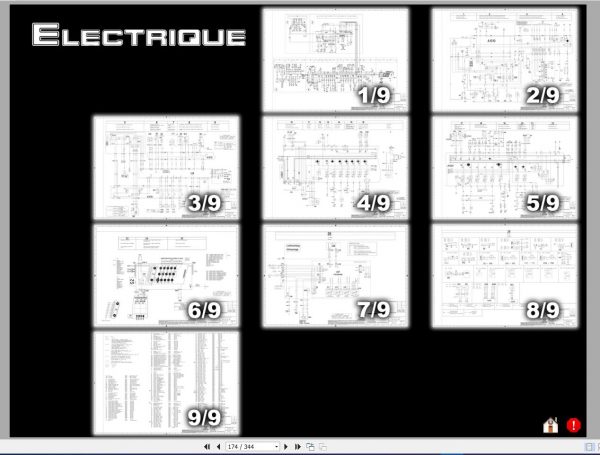 Liebherr Electrical and Hydraulic Schematic Diagram R904C R984C Schemas Terrassement FR 3