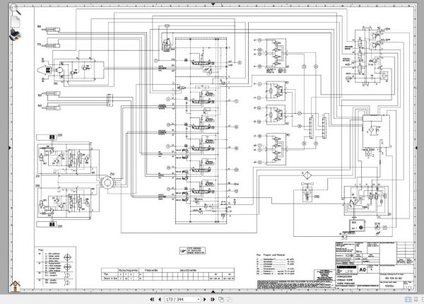 Liebherr Electrical and Hydraulic Schematic Diagram R904C R984C Schemas Terrassement FR 5