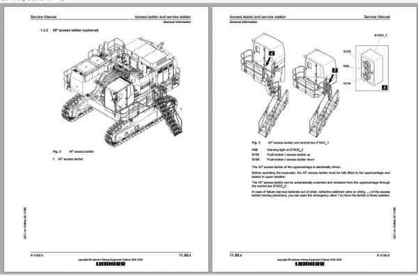 Liebherr Mining Crawler Excavator R9150E 1134 38120 12 2020 Service Manual 4