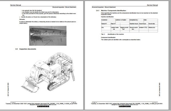 Liebherr Mining Crawler Excavator R9250E 1129 25385 12 2020 Service Manual 3