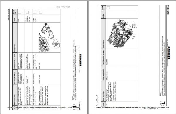 Liebherr Mining Crawler Excavator R9350 1369 30617 12 2020 Service Manual 3