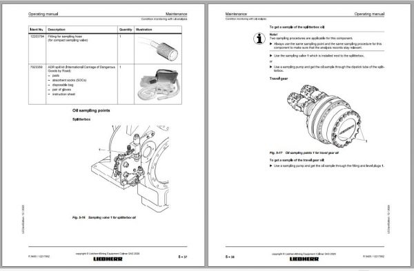 Liebherr Mining Crawler Excavator R9400 1629 31279 12 2020 Service Manual 3 1