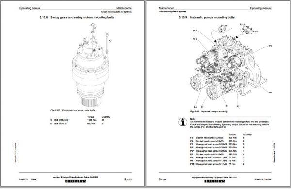 Liebherr Mining Crawler Excavator R9400E 1277 30619 12 2020 Service Manual 3