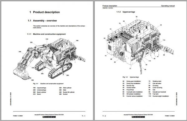 Liebherr Mining Crawler Excavator R9600 1391 47002 12 2020 Service Manual 2