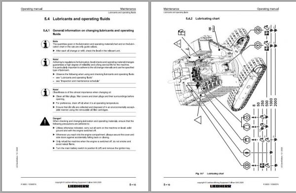 Liebherr Mining Crawler Excavator R9800 986 18180 12 2020 Service Manual 3