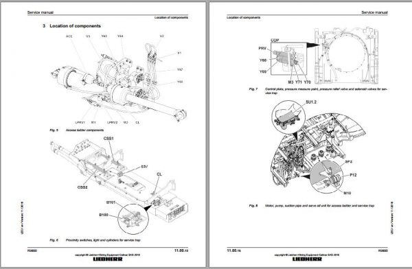 Liebherr Mining Crawler Excavator R9800 986 18180 12 2020 Service Manual 4