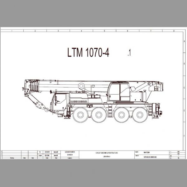 Liebherr Mobile Crane LTM 1070 4.1 Shop Manual DVD EN Language 8