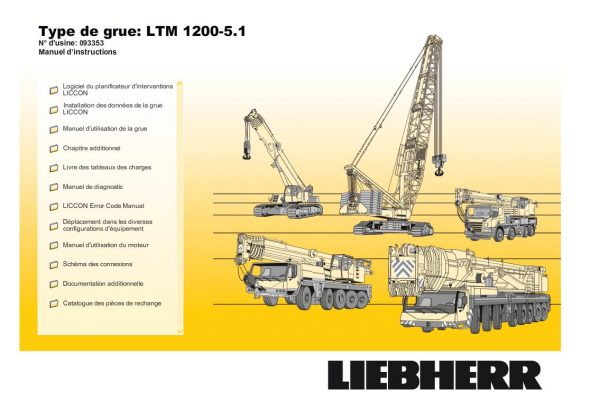 Liebherr Mobile Crane LTM 1090 4.1 Shop Manual DVD FR Language 5 1