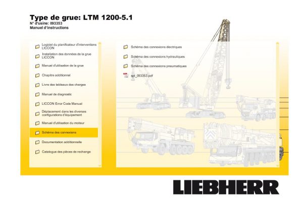 Liebherr Mobile Crane LTM 1200 5.1 Shop Manual DVD FR Language 2