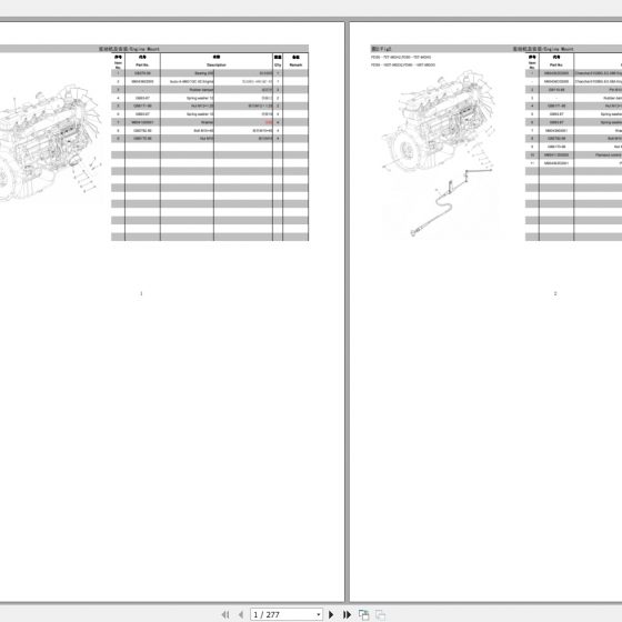 MAXIMAL FORKLIFT FD50100 Parts Manual EN+ZH