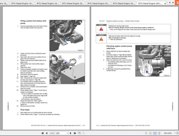 MTU Diesel Engine PDF Parts CatalogTechnical Documentation Operating Instructions 7