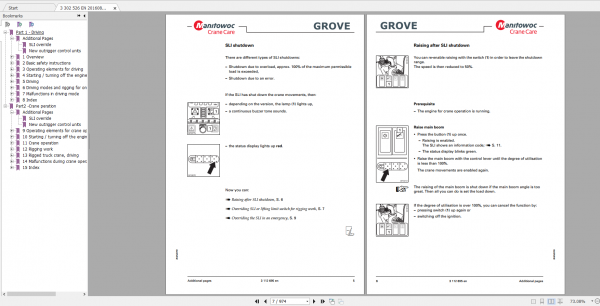 Manitowoc Grove Cranes 15.2Gb All Models Updated 07.2021 Operating Manuals EN PDF DVD 8