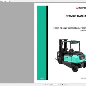 Mitsubishi Forklift MCFE Full Models Service Manuals DVD Updated 072021 01