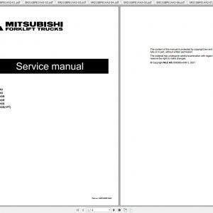 Mitsubishi Forklift MCFE Full Models Service Manuals DVD Updated 072021 2