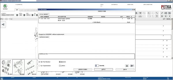 PETKA 8.3 Volkswagen Seat Skoda Audi Commercial Vehicles Porsche 05.2021 Spare Parts Catalog DVD 13