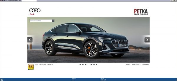 PETKA 8.3 Volkswagen Seat Skoda Audi Commercial Vehicles Porsche 05.2021 Spare Parts Catalog DVD 5