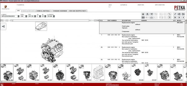 PETKA 8.3 Volkswagen Seat Skoda Audi Commercial Vehicles Porsche 06.2021 Spare Parts Catalog DVD 10