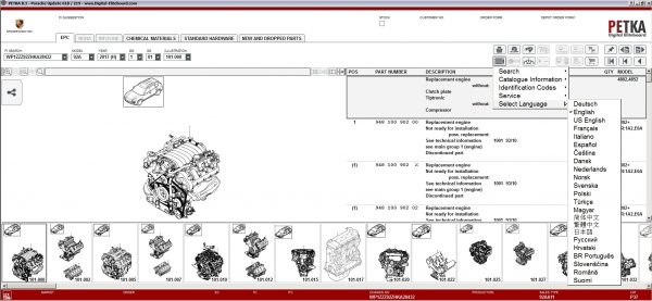 PETKA 8.3 Volkswagen Seat Skoda Audi Commercial Vehicles Porsche 06.2021 Spare Parts Catalog DVD 13