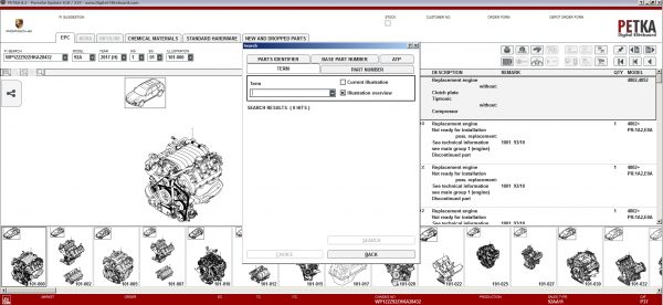 PETKA 8.3 Volkswagen Seat Skoda Audi Commercial Vehicles Porsche 06.2021 Spare Parts Catalog DVD 15