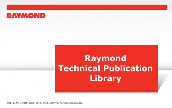 RAYMOND Forklift Technical Publication Library 2020 DVD 1
