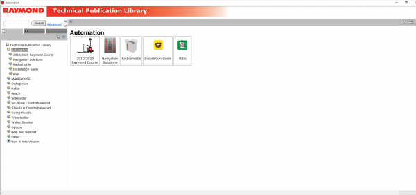 RAYMOND Forklift Technical Publication Library 2020 DVD 3