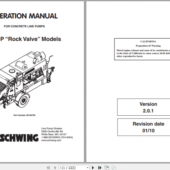 Schwing Concrete Pumps Service Manual, Hydraulic Pump, Safety and