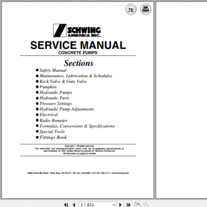 Schwing Concrete Pumps Service Manual Hydraulic Pump Safety and Maintenance Document 1