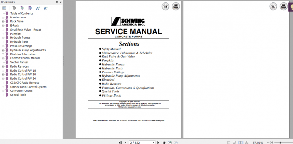 Schwing Concrete Pumps Service Manual Hydraulic Pump Safety and Maintenance Document 1