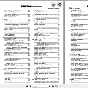 Schwing Concrete Pumps Service Manual Hydraulic Pump Safety and Maintenance Document 2