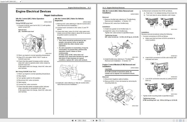 Suzuki Swift 2000 2010 Workshop Manual 3