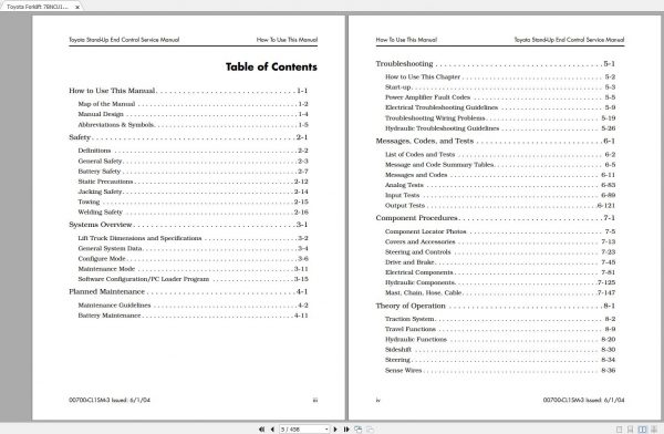 Toyota Forklift 7BNCU15 7BNCU25 50001 up Service Manual 2