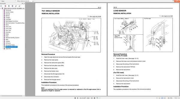 Toyota Forklift 7FB10 7FB30 7FBJ35 Service Manual 4