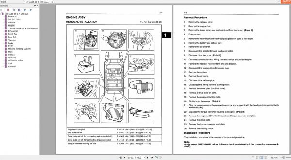 Toyota Forklift 7FGCU15 18 7FGCSU20 Service Manual 2