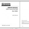 Toyota Forklift 7HBW30 7HBE30 40 7HBC30 40 7TB50 Service Part Manual 2