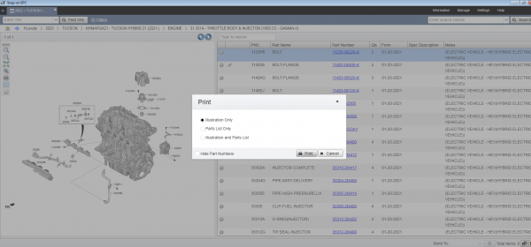 VM WARE HYUNDAI USA CANADA Snap On EPC 05.2021 Spare Parts Catalog 9