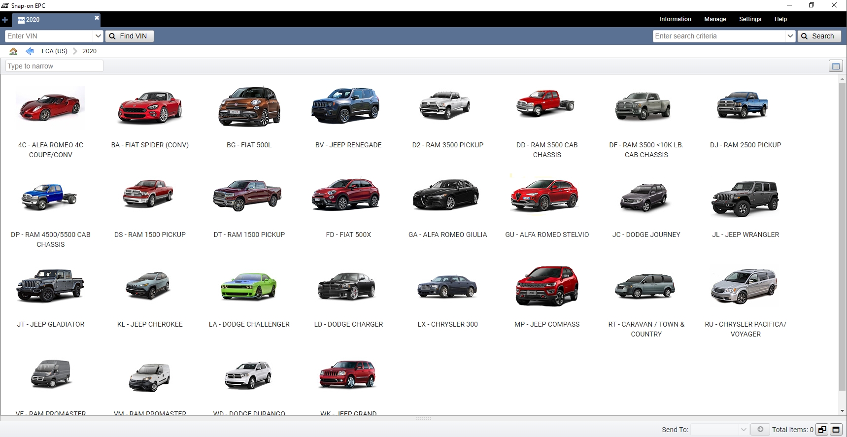 VM Ware Chrysler FCA EPC5 International 07.2021 Spare Parts Catalog DVD 19