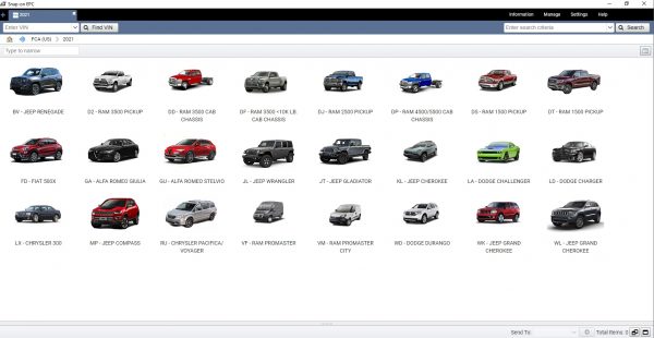 VM Ware Chrysler FCA EPC5 International 07.2021 Spare Parts Catalog DVD 6