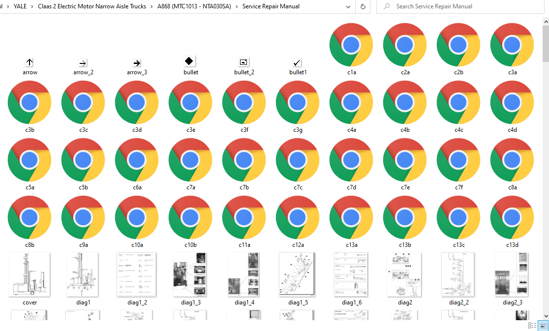 Yale Class 2 Electric Motor Narrow Aisle Trucks A868 MTC1013 NTA030SA Service Repair Manual 3