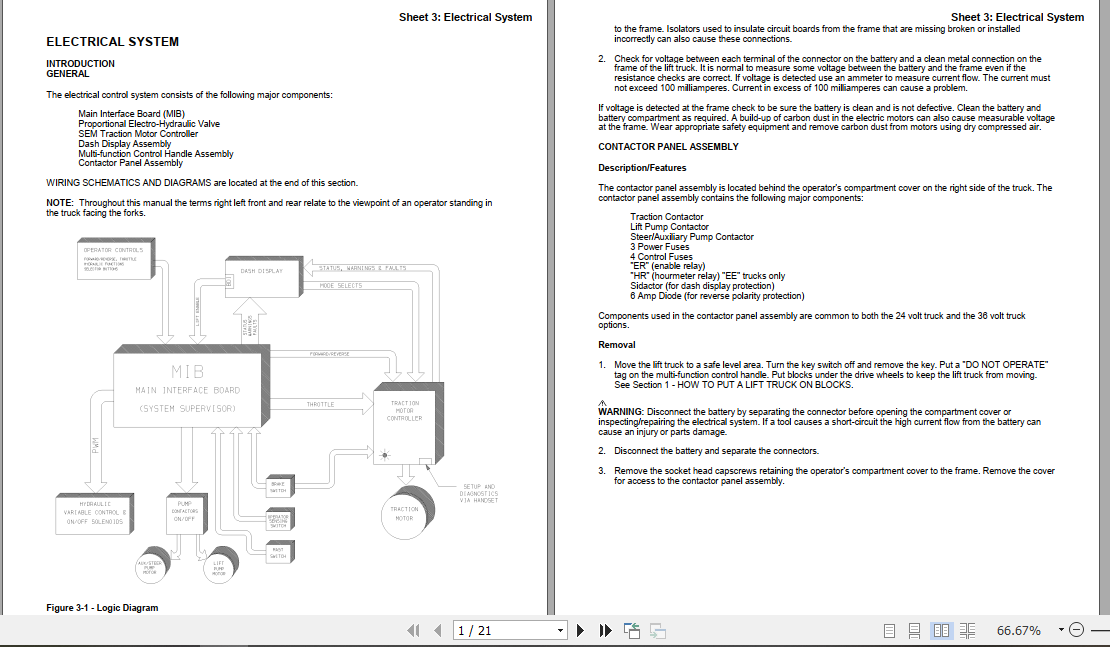 Yale Class 2 Electric Motor Narrow Aisle Trucks B815 NDR AD Service Manual 4